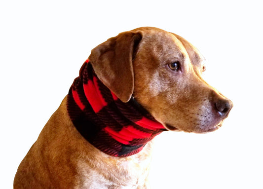 Custom Infinity Dog Scarf, Fleece Snood, Made-to-measure, Neck Warmer