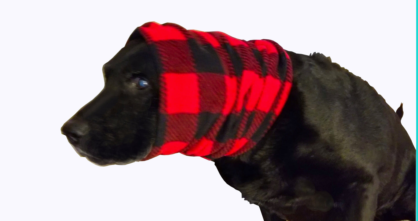 Custom Infinity Dog Scarf, Fleece Snood, Made-to-measure, Neck Warmer